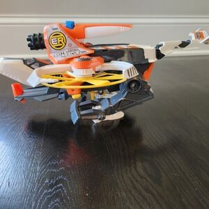 Helicopter Toy - Orange, Yellow, and Gray